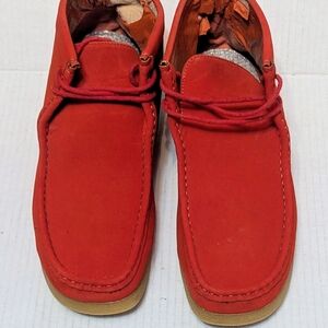 Amali or Hamara Joe Red Wallabees Style Shoes Size 11 (PLEASE READ DESCRIPTION)
